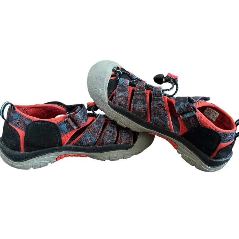 Keen Newport H2 Kids’ Sandals Size 3 Black Red Durable Summer Hiking Water